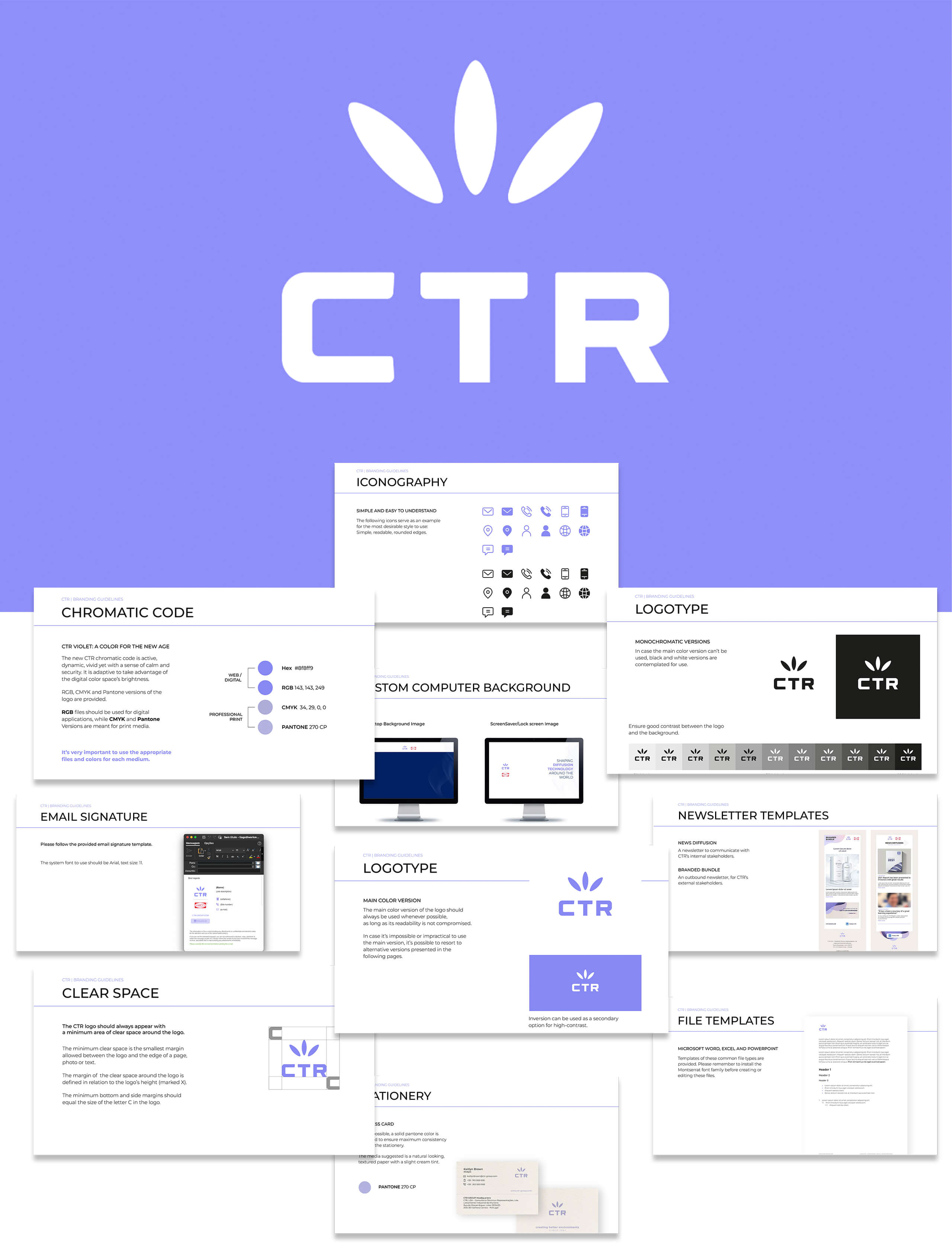 Portfolio de projetos Design e Web, Identidade visual - CTR